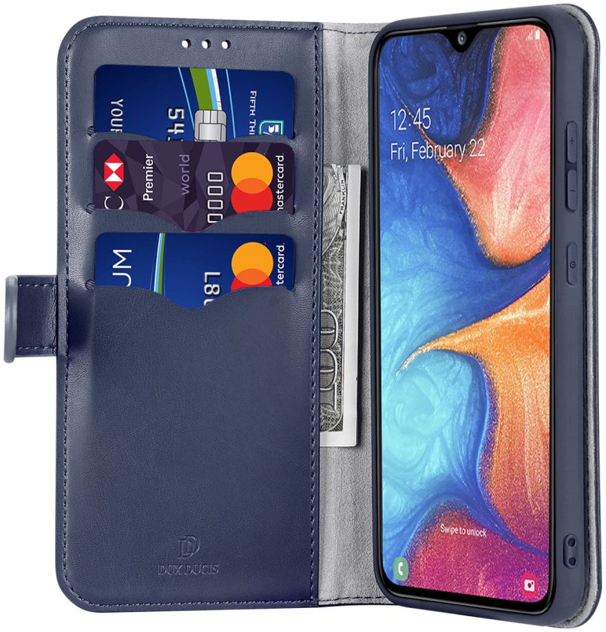Dux Ducis Kado Series Samsung Galaxy A40 Portemonnee Hoesje Blauw afbeelding 1