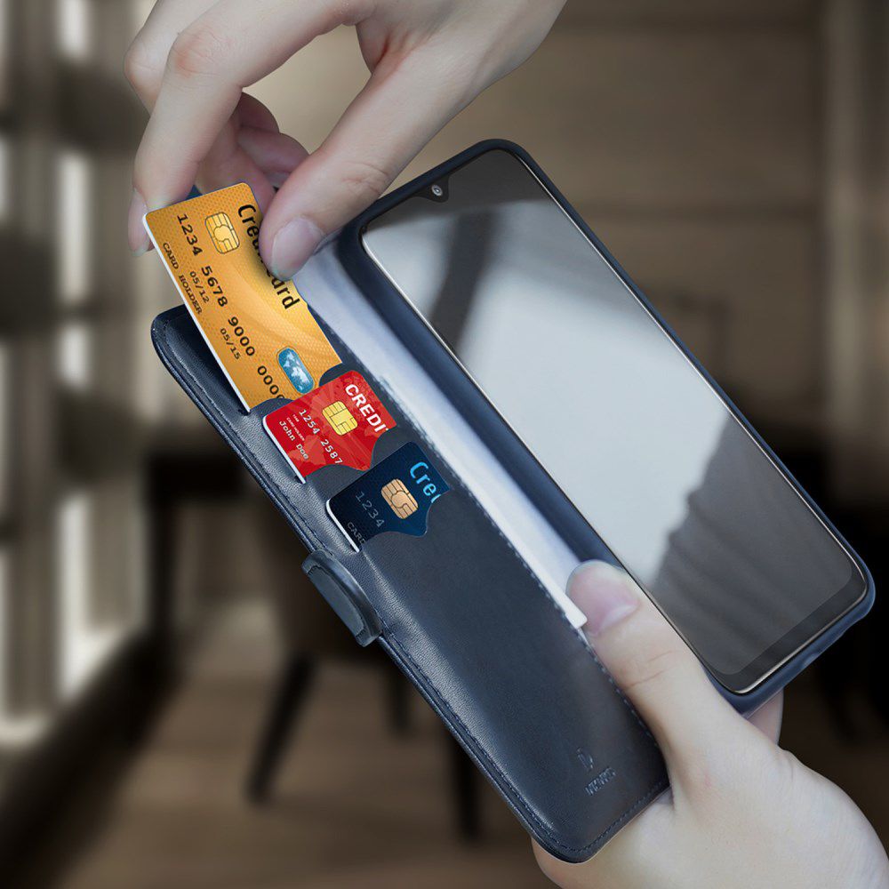 Dux Ducis Kado Series Samsung Galaxy A40 Portemonnee Hoesje Blauw afbeelding 4