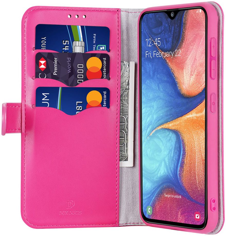 Dux Ducis Kado Series Samsung Galaxy A20E Portemonnee Hoesje Roze afbeelding 1