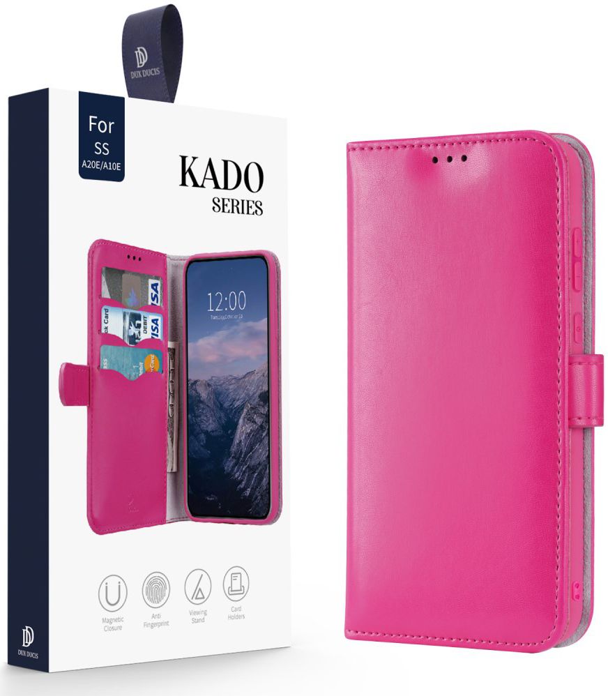 Dux Ducis Kado Series Samsung Galaxy A20E Portemonnee Hoesje Roze afbeelding 3
