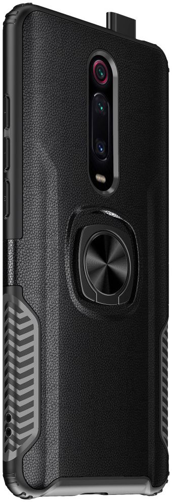 Xiaomi Mi 9T Hybride Hoesje met Kickstand Zwart afbeelding 1
