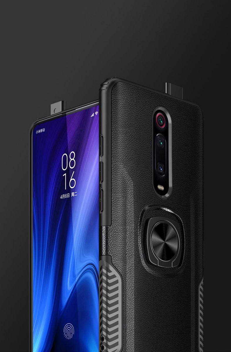 Xiaomi Mi 9T Hybride Hoesje met Kickstand Zwart afbeelding 12