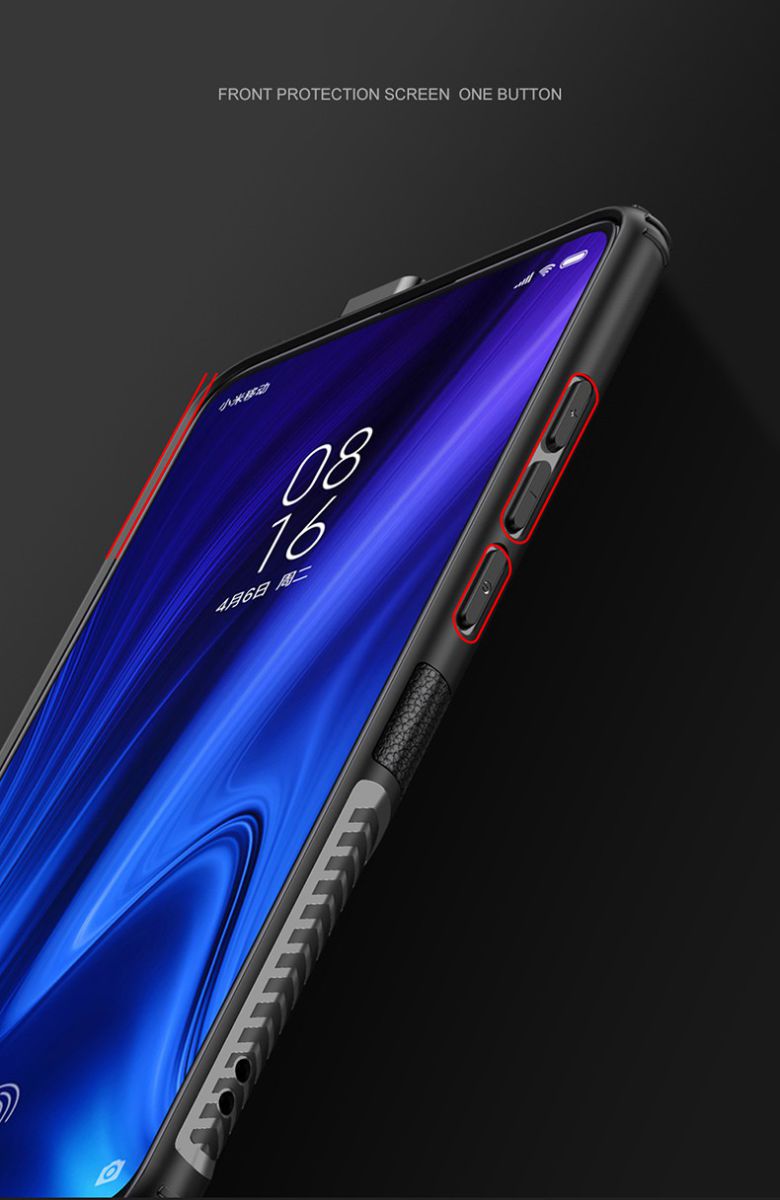 Xiaomi Mi 9T Hybride Hoesje met Kickstand Zwart afbeelding 15