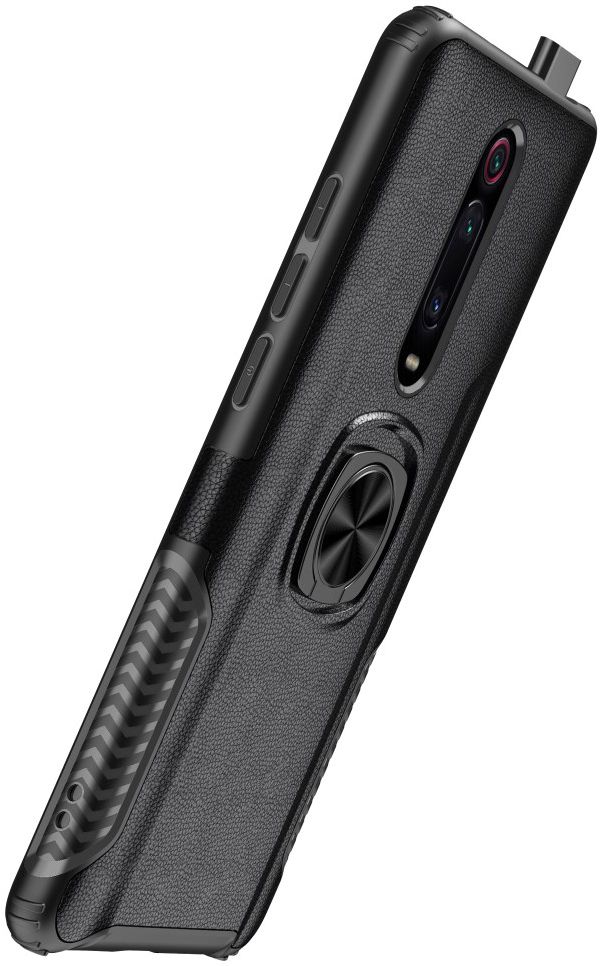 Xiaomi Mi 9T Hybride Hoesje met Kickstand Zwart afbeelding 3