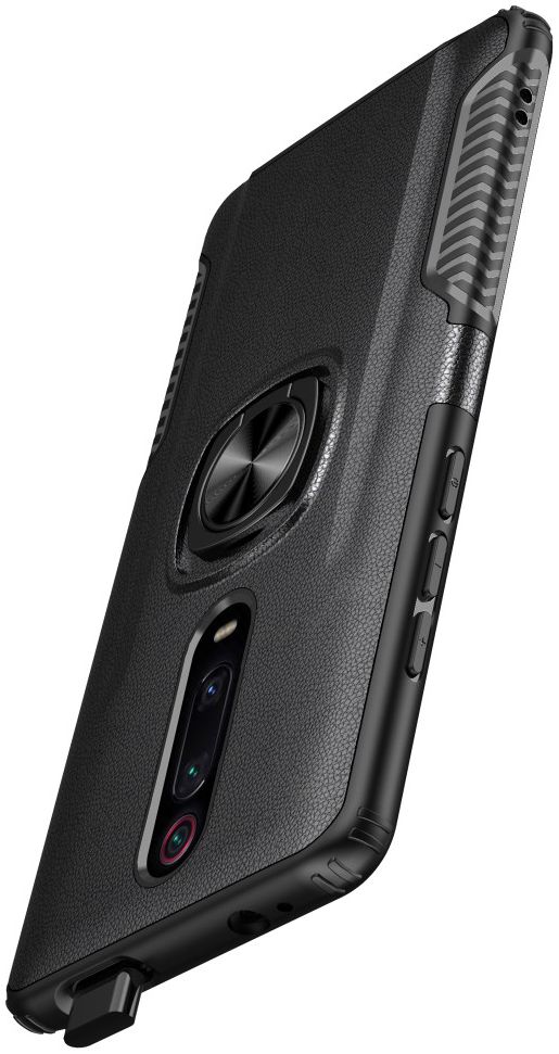Xiaomi Mi 9T Hybride Hoesje met Kickstand Zwart afbeelding 4