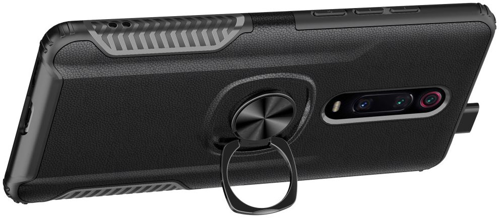 Xiaomi Mi 9T Hybride Hoesje met Kickstand Zwart afbeelding 6