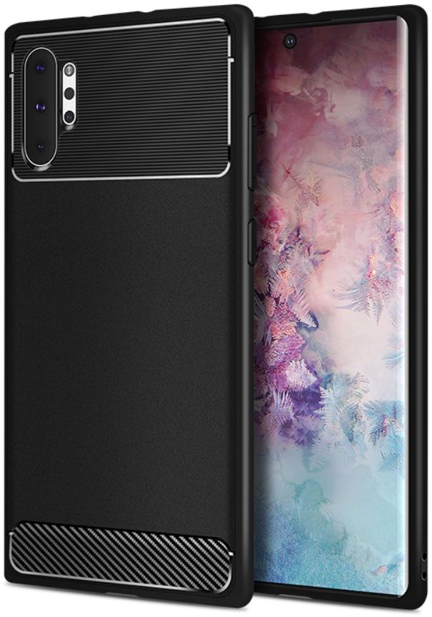 Samsung Galaxy Note 10 Plus Armour Series TPU Hoesje Zwart afbeelding 1