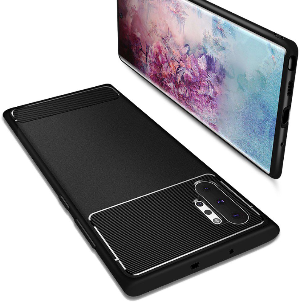Samsung Galaxy Note 10 Plus Armour Series TPU Hoesje Zwart afbeelding 3
