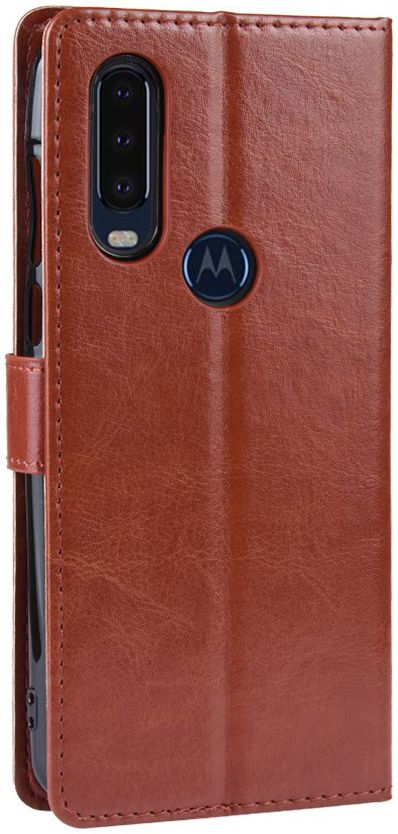 Motorola One Action Portemonnee Hoesje Bruin afbeelding 5