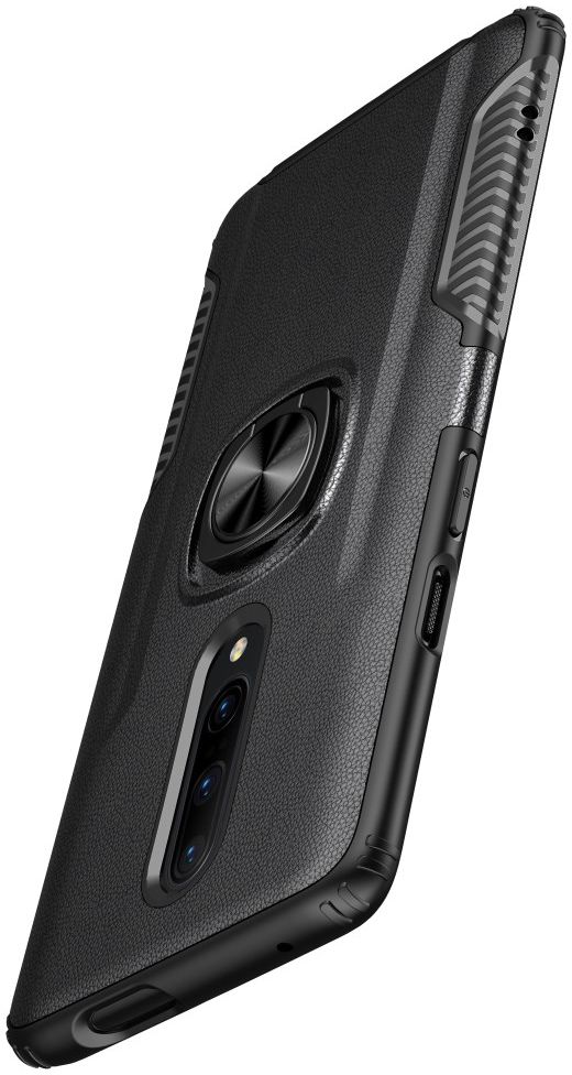 OnePlus 7 Pro Hybride Hoesje met Kickstand Zwart afbeelding 4
