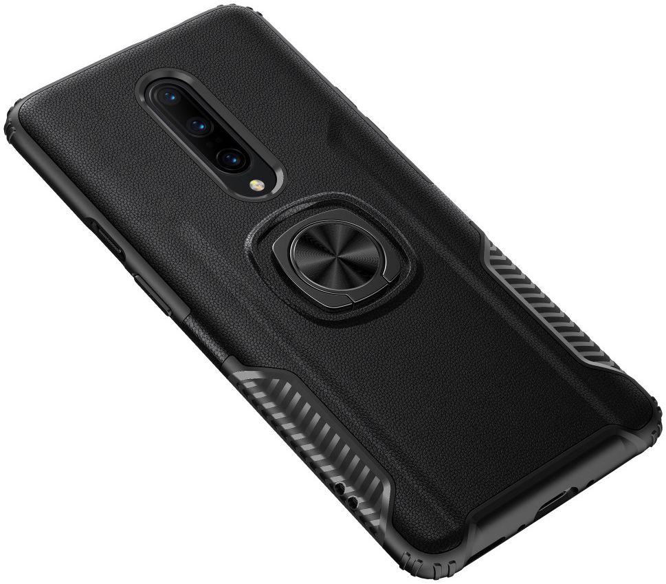 OnePlus 7 Pro Hybride Hoesje met Kickstand Zwart afbeelding 5