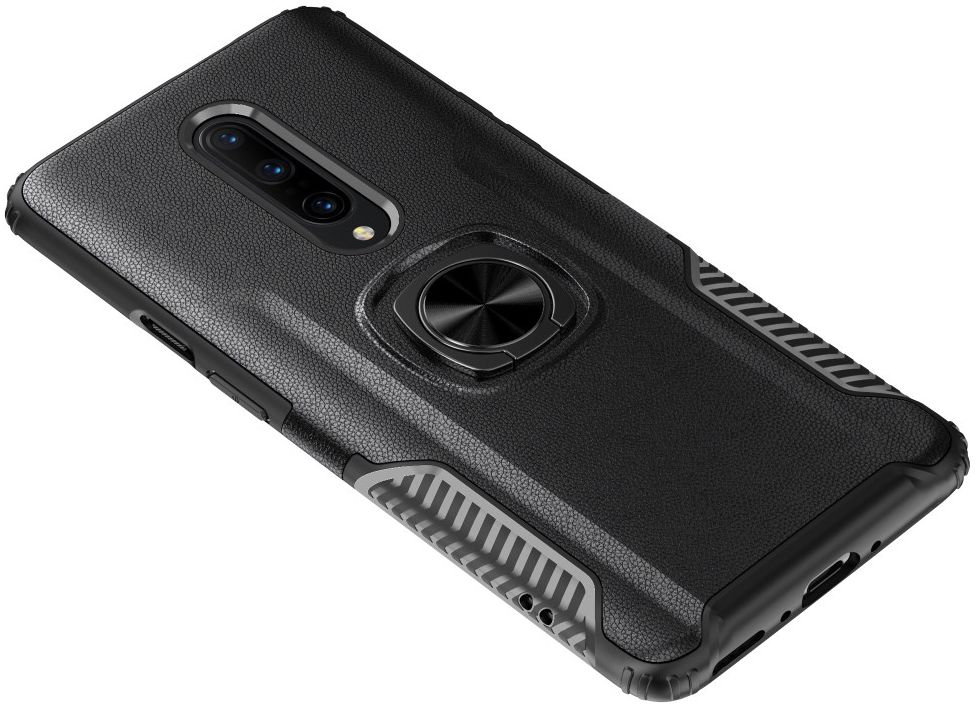 OnePlus 7 Pro Hybride Hoesje met Kickstand Zwart afbeelding 6