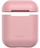 Baseus Ultradun Siliconen Apple AirPods Hoesje Roze