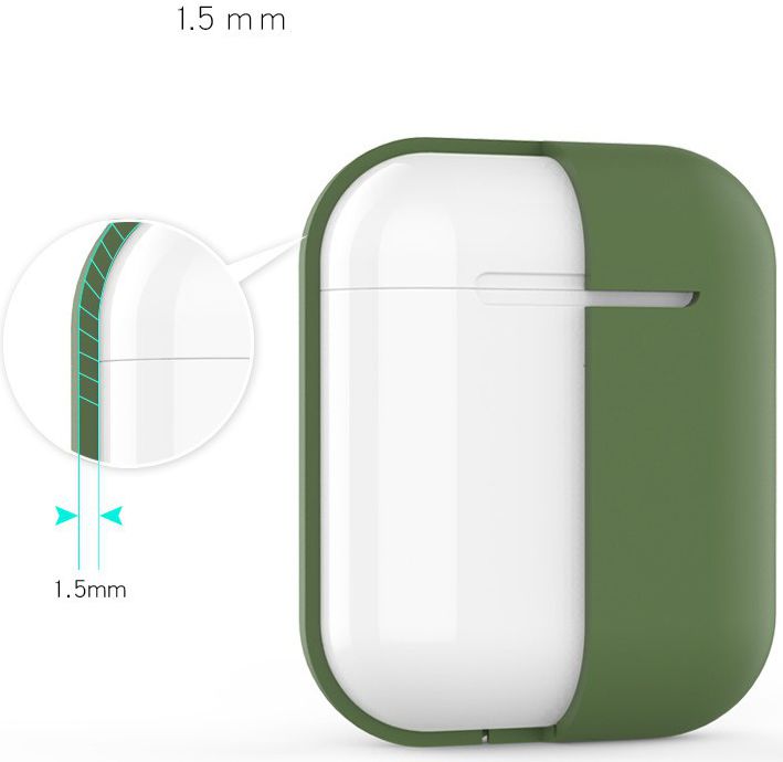Apple AirPods Flexibel Zacht Siliconen Hoesje Roze afbeelding 3