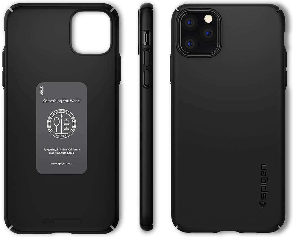 Spigen Thin Fit Air Apple iPhone 11 Pro Max Hoesje Zwart afbeelding 5