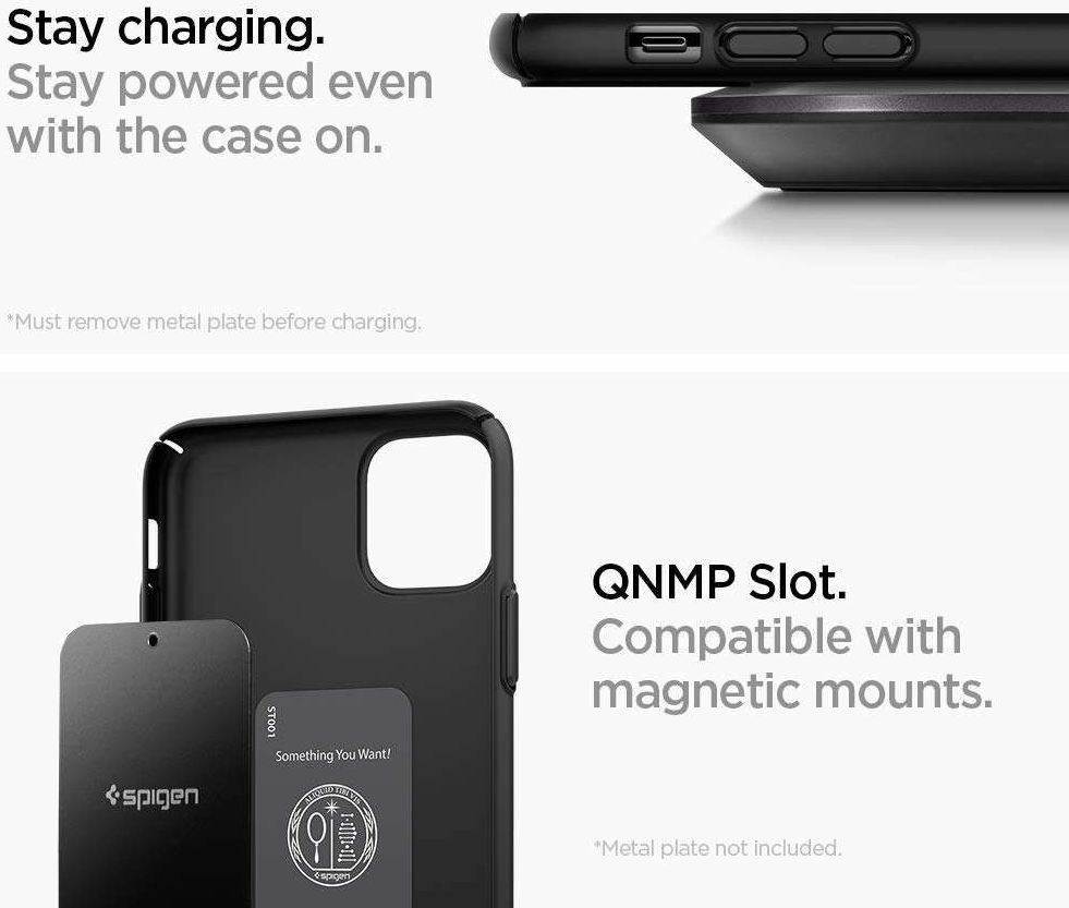 Spigen Thin Fit Air Apple iPhone 11 Pro Max Hoesje Zwart afbeelding 6
