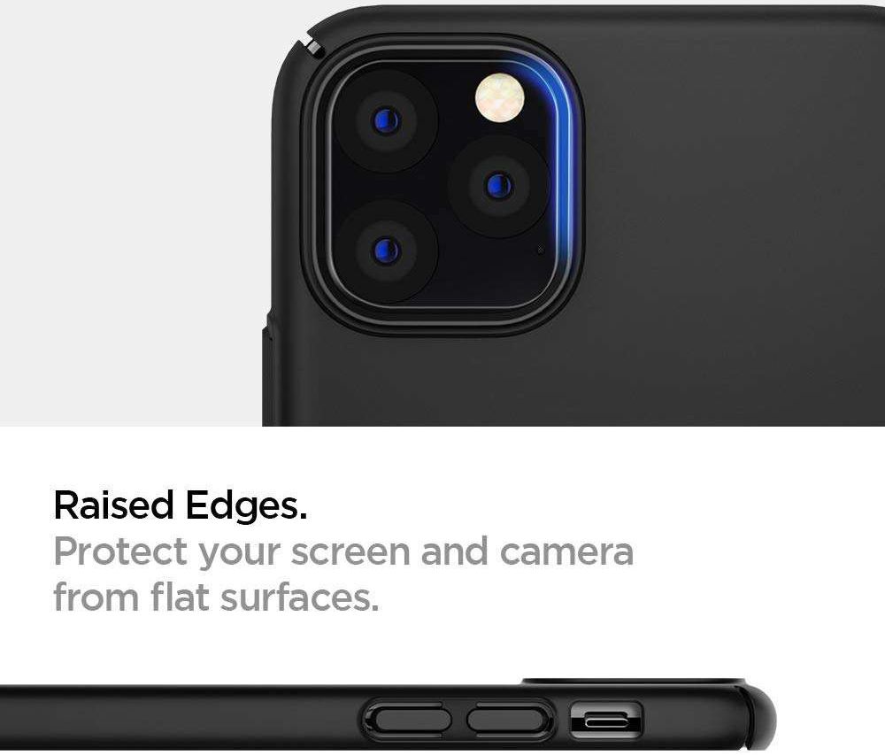 Spigen Thin Fit Air Apple iPhone 11 Pro Max Hoesje Zwart afbeelding 7