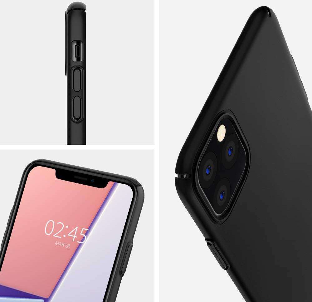 Spigen Thin Fit Air Apple iPhone 11 Pro Max Hoesje Zwart afbeelding 8