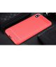 Xiaomi Mi Redmi 7A Geborsteld TPU Hoesje Rood