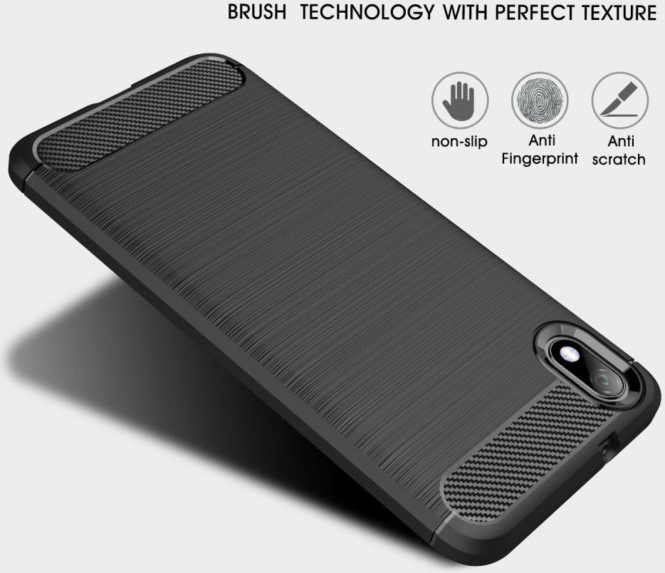 Xiaomi Mi Redmi 7A Geborsteld TPU Hoesje Rood afbeelding 4