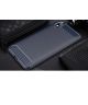 Xiaomi Mi Redmi 7A Geborsteld TPU Hoesje Blauw