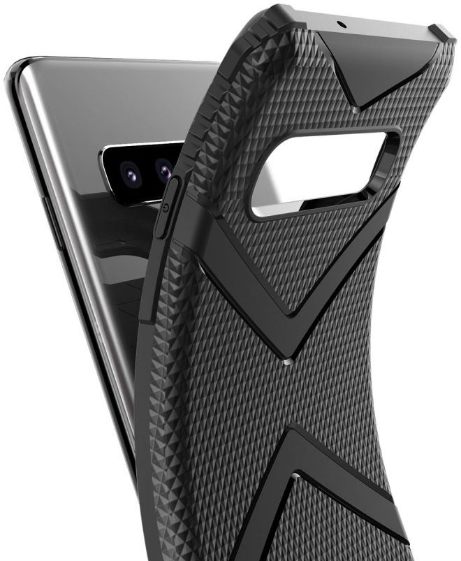 Samsung Galaxy S10 Plus TPU Shield Hoesje Zwart afbeelding 2