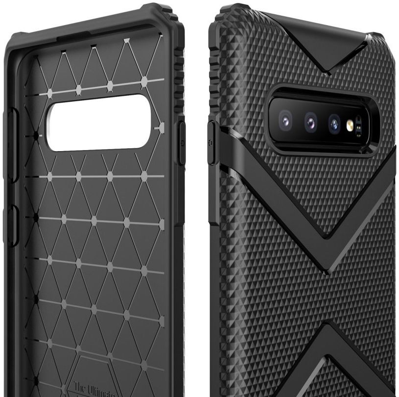 Samsung Galaxy S10 Plus TPU Shield Hoesje Zwart afbeelding 4