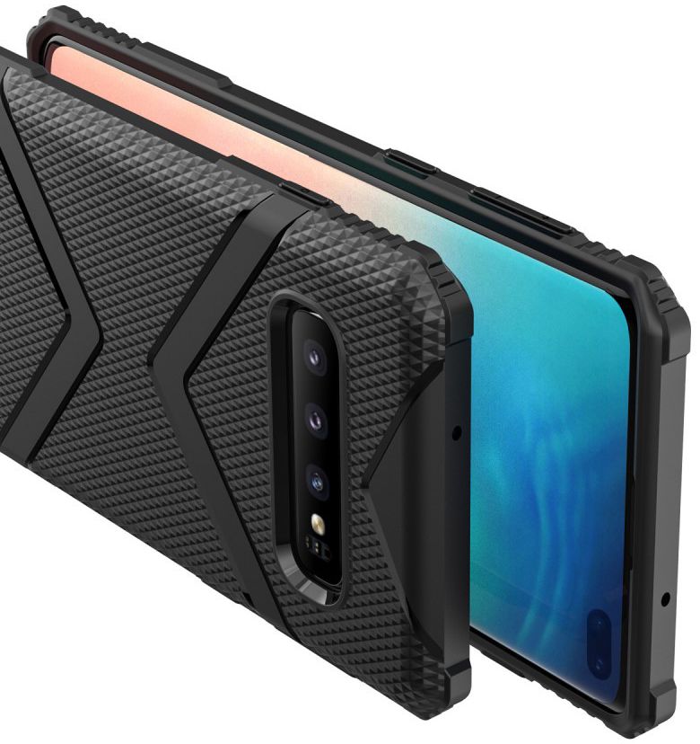 Samsung Galaxy S10 Plus TPU Shield Hoesje Zwart afbeelding 5