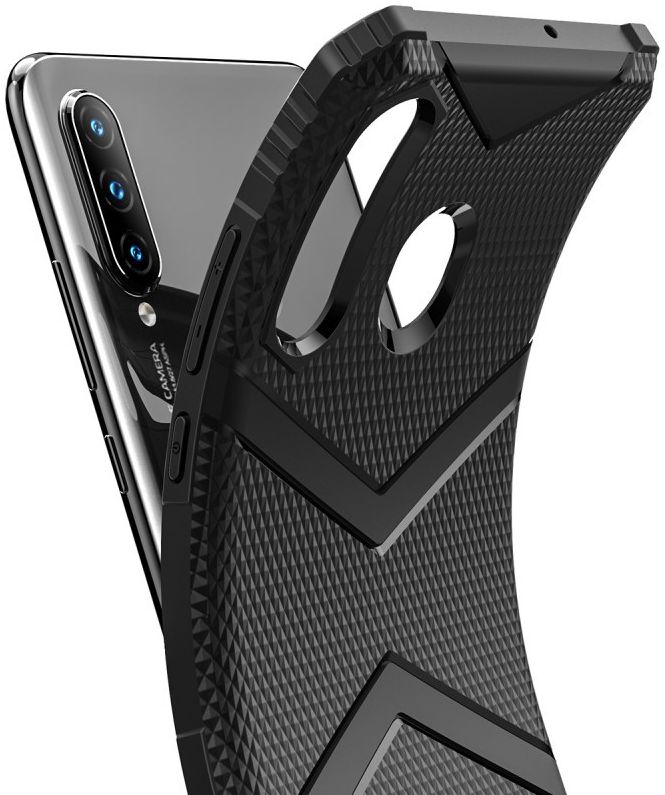 Huawei P30 Lite TPU Shield Hoesje Zwart afbeelding 2