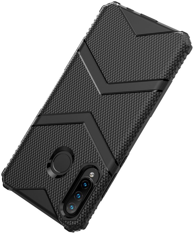 Huawei P30 Lite TPU Shield Hoesje Zwart afbeelding 3