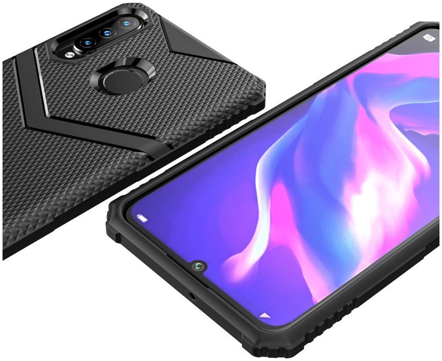 Huawei P30 Lite TPU Shield Hoesje Zwart afbeelding 6