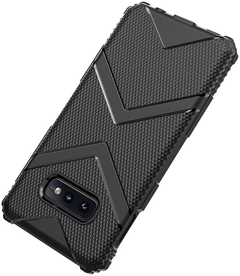 Samsung Galaxy S10E TPU Shield Hoesje Zwart afbeelding 3