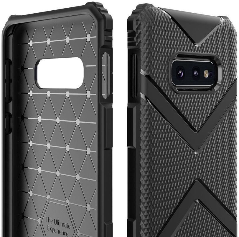 Samsung Galaxy S10E TPU Shield Hoesje Zwart afbeelding 4