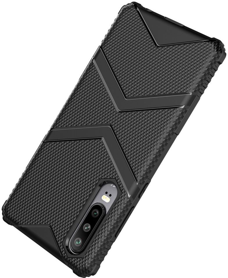 Huawei P30 TPU Shield Hoesje Zwart afbeelding 3