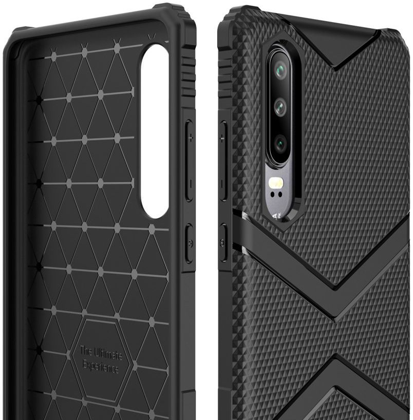 Huawei P30 TPU Shield Hoesje Zwart afbeelding 4