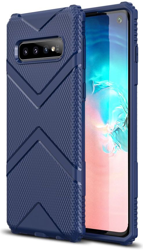 Samsung Galaxy S10 TPU Shield Hoesje Blauw afbeelding 1