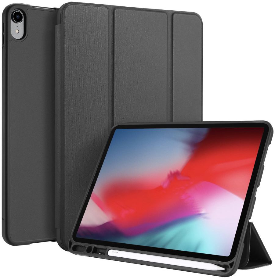 Dux Ducis Apple iPad Pro 11 (2018) Tri-fold Hoes Zwart afbeelding 1