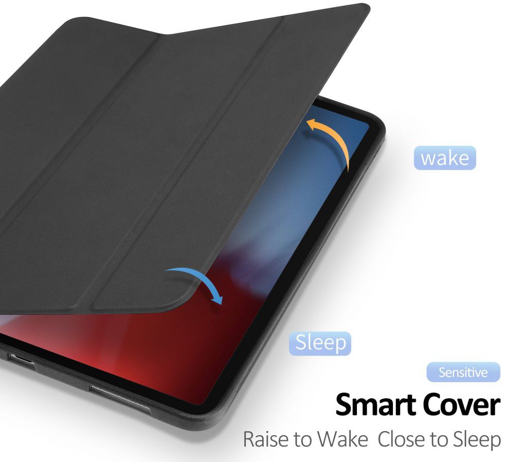 Dux Ducis Apple iPad Pro 11 (2018) Tri-fold Hoes Zwart afbeelding 4