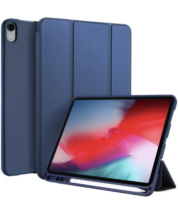 Dux Ducis Apple iPad Pro 11 2018 / iPad Air 2020 Tri-fold Hoes Blauw Hoesjes
