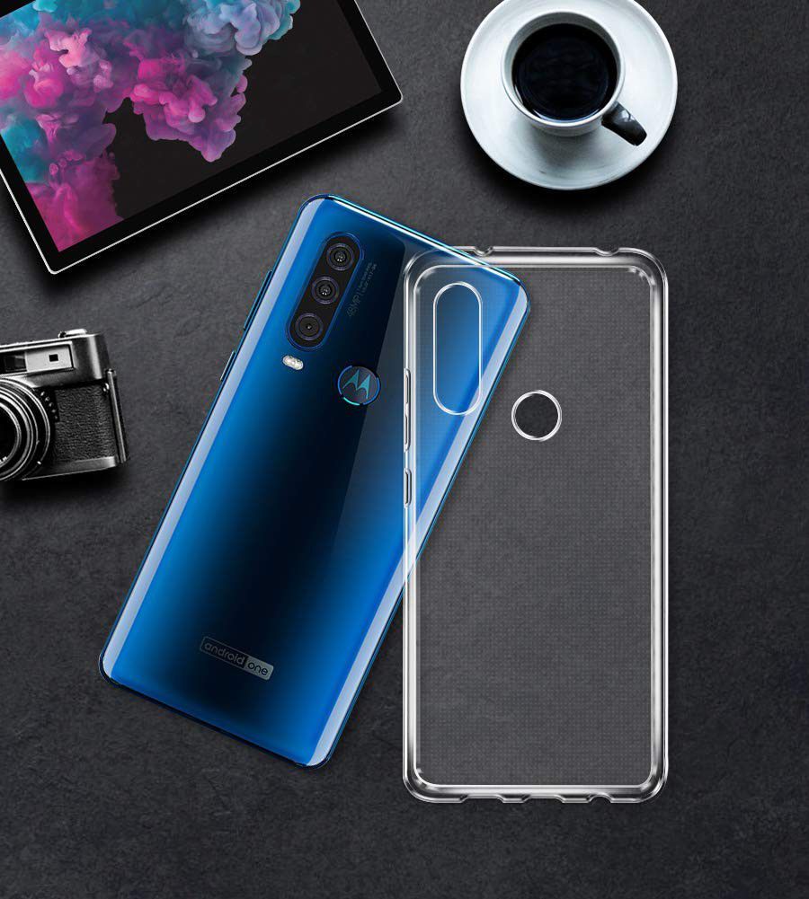 Motorola One Action Hoesje Dun TPU Transparant afbeelding 6