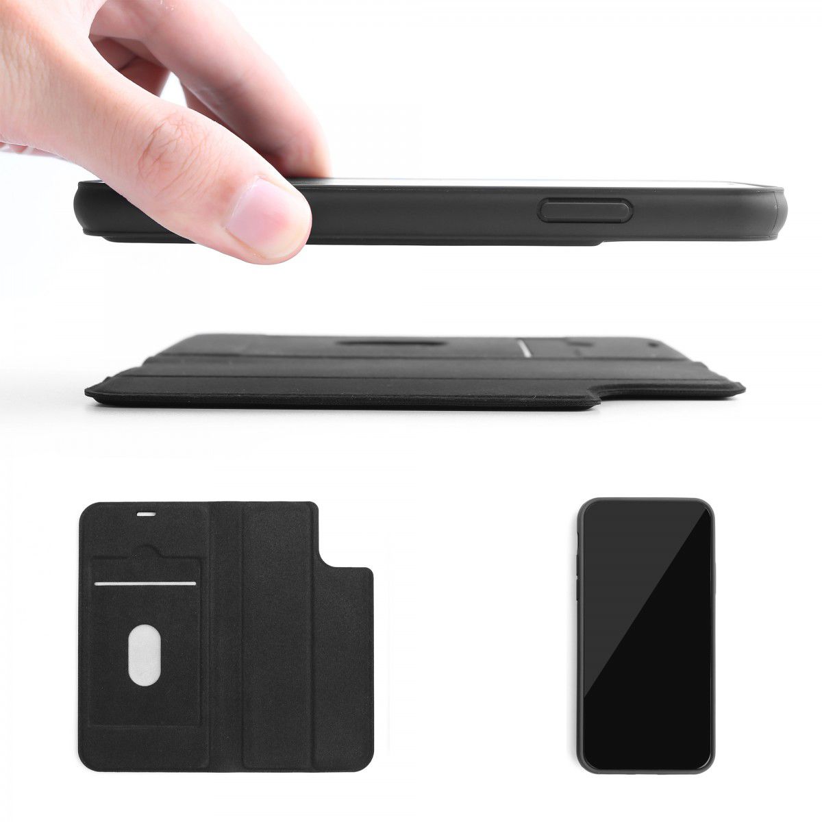 Apple iPhone 11 Pro Hoesje 2-in-1 Book Case en Back Cover Zwart afbeelding 11