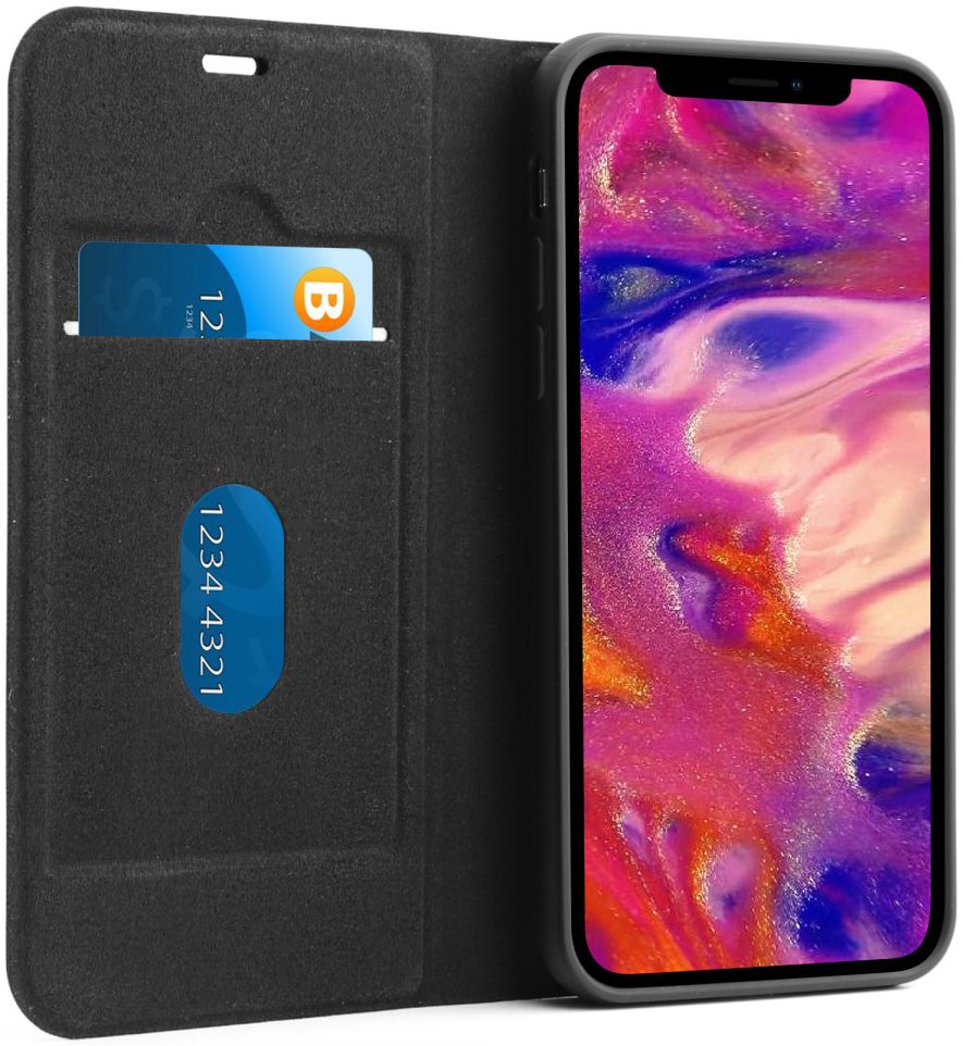 Apple iPhone 11 Pro Hoesje 2-in-1 Book Case en Back Cover Zwart afbeelding 2