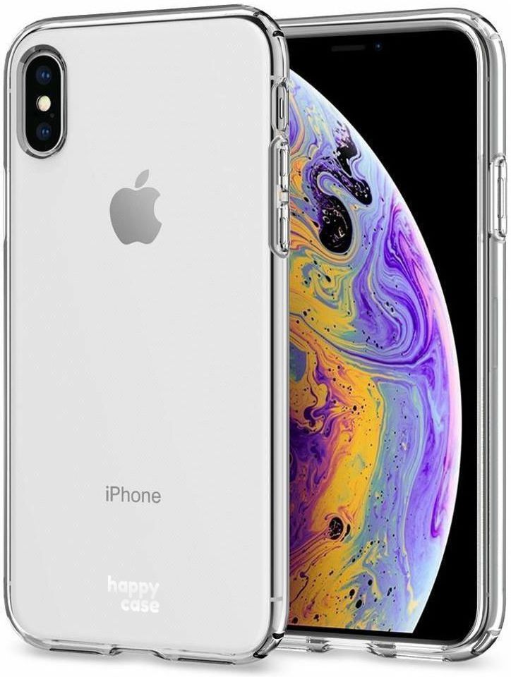 HappyCase Apple iPhone XS Flexibel TPU Hoesje Clear Print afbeelding 2