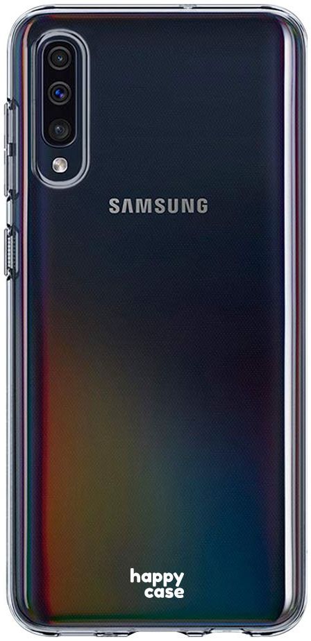 HappyCase Samsung Galaxy A50 Hoesje Flexibel TPU Clear Print afbeelding 1