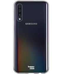 HappyCase Samsung Galaxy A70 Flexibel TPU Hoesje Clear Print