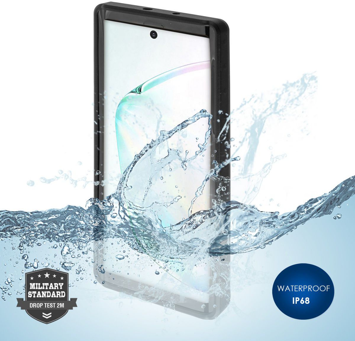 4smarts Active Pro STARK Waterbestendig Hoesje Galaxy Note 10 Zwart afbeelding 2