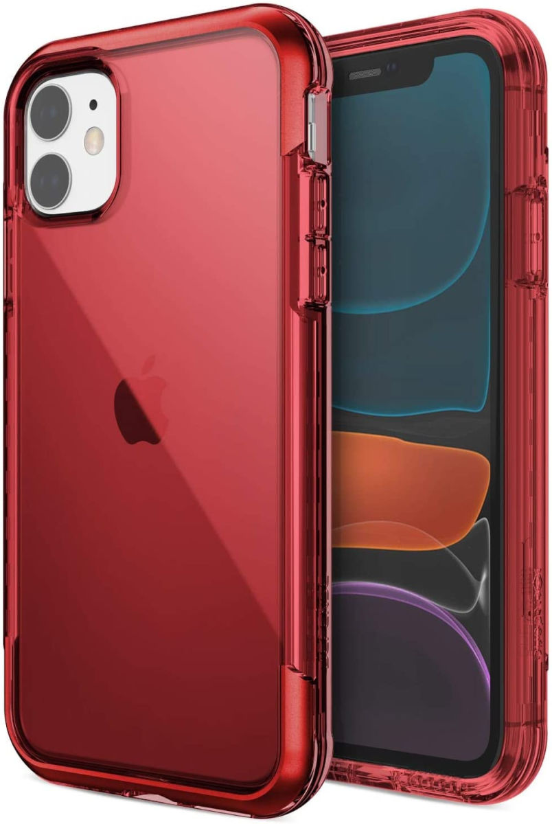 Raptic Air Apple iPhone 11 Hoesje Back Cover Rood afbeelding 1