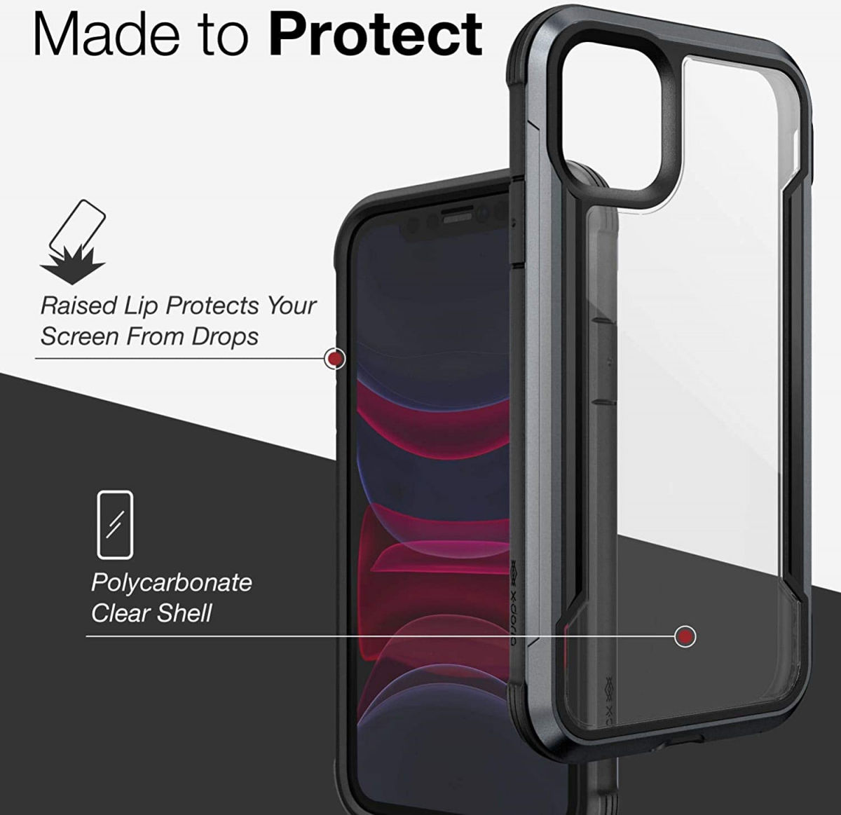 Raptic Shield Apple iPhone 11 Hoesje Militair Getest 3M Zwart afbeelding 14