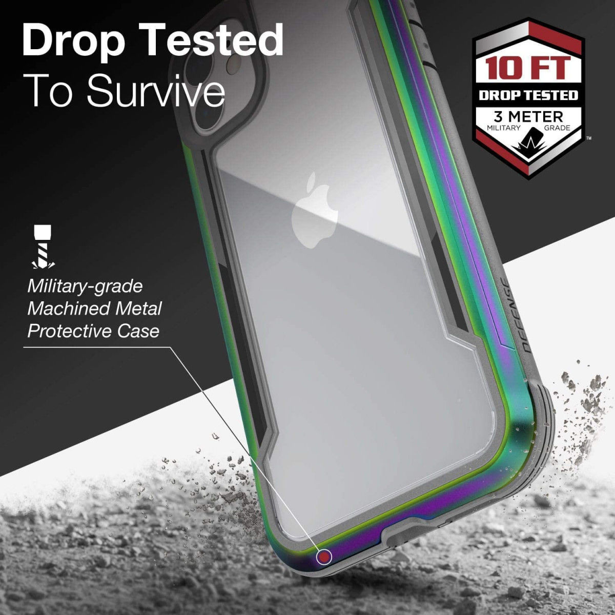 Raptic Shield Apple iPhone 11 Hoesje Militair Getest 3M Iridescent afbeelding 7