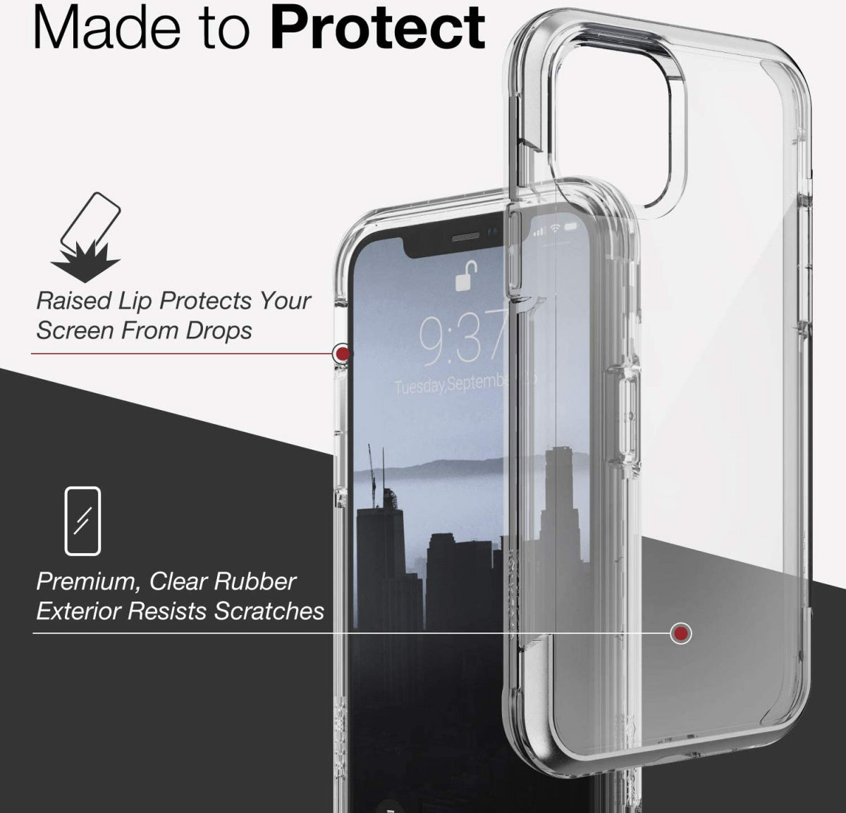Raptic Air Apple iPhone 11 Pro Hoesje Transparant afbeelding 11